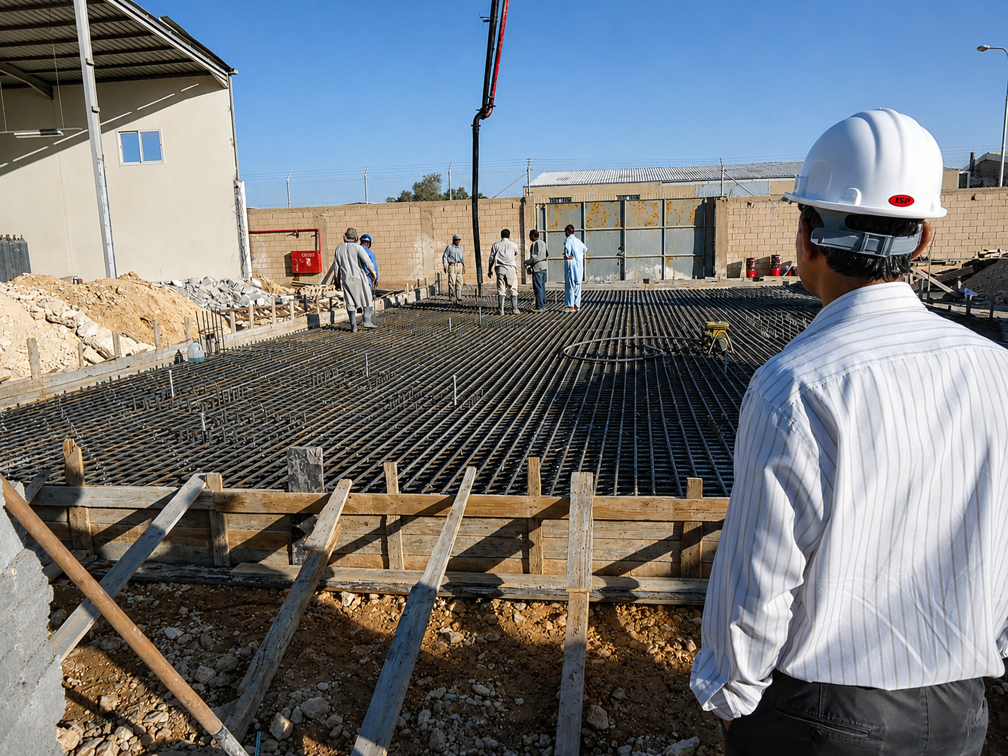 Foundation and structural concrete works