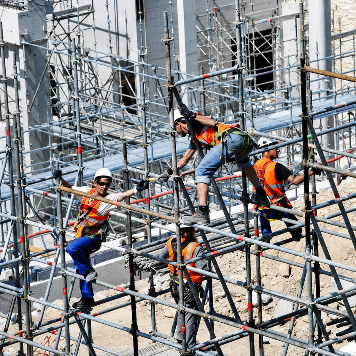 Industrial scaffolding and construction access